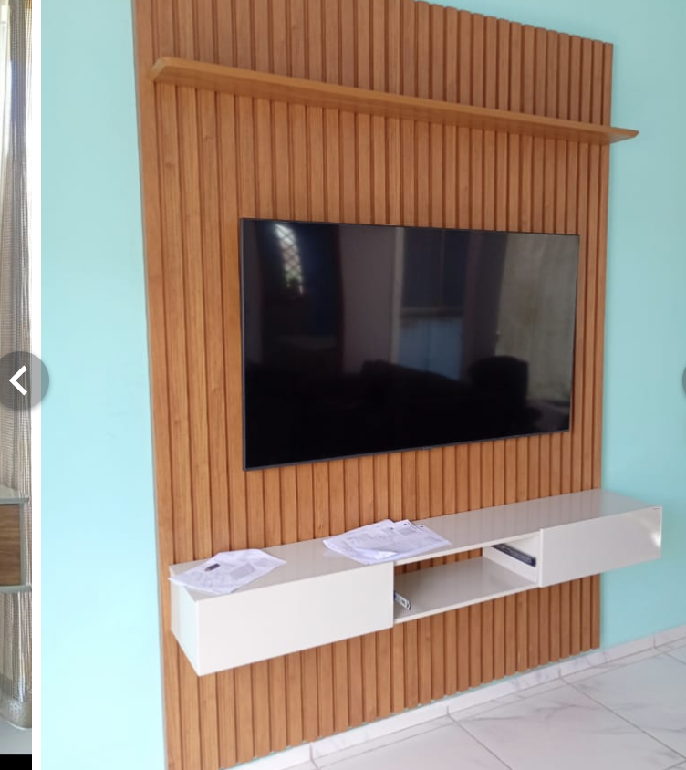 Painel Ripado montado pela WM Montagens em São Luís - MA